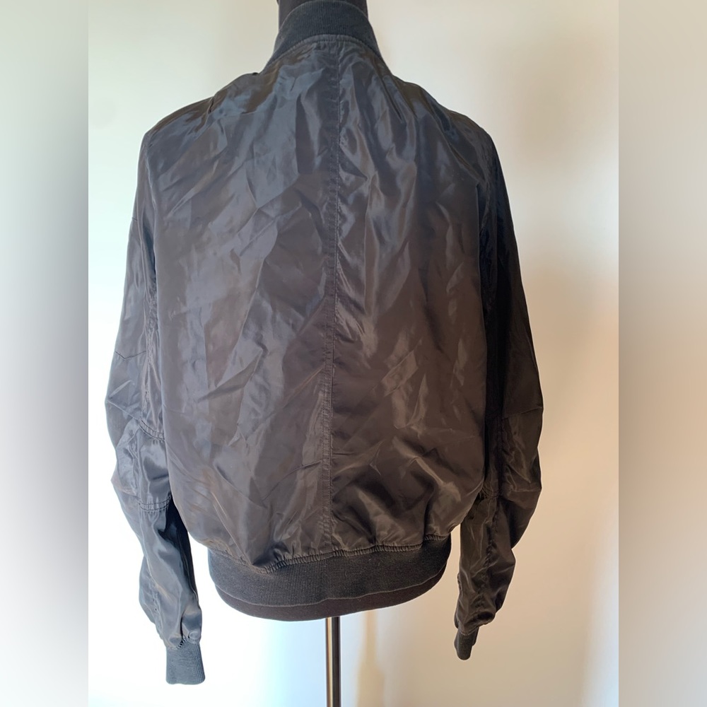 Black bomber jacket women’s size M - Picture 3 of 6